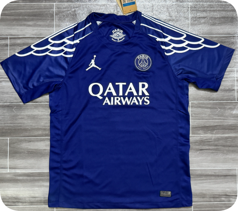 PSG Jordan Fourth Stadium Shirt 24 25 Home and away New adult 2024-25 psg soccer jersey 10-20 days. It will arrive in your country