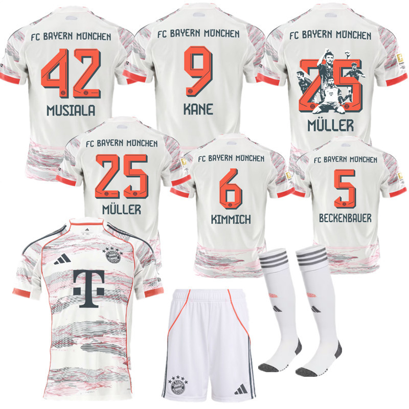 Bayern Munich  jersey new Home and away adult  kit  kids kit  25 26 Bayern Munich soccer jersey 10-20 days. It will arrive in your country