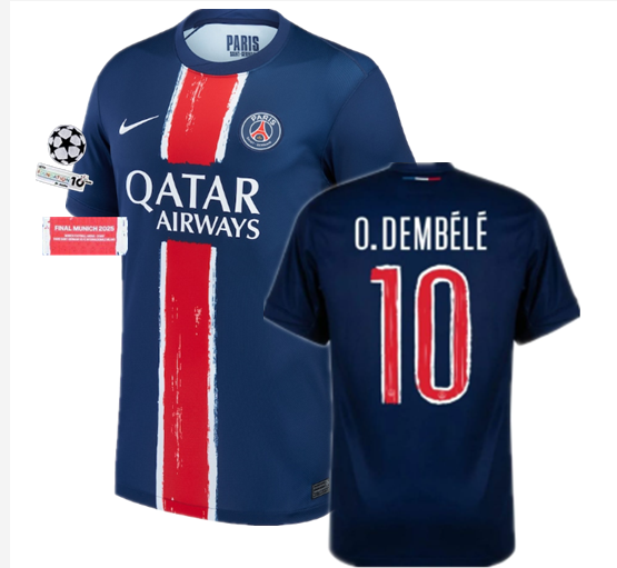 24 25 psg jersey Champions League font Home and away 2024 2025  psgsoccer jersey 10-20 days. It will arrive in your country