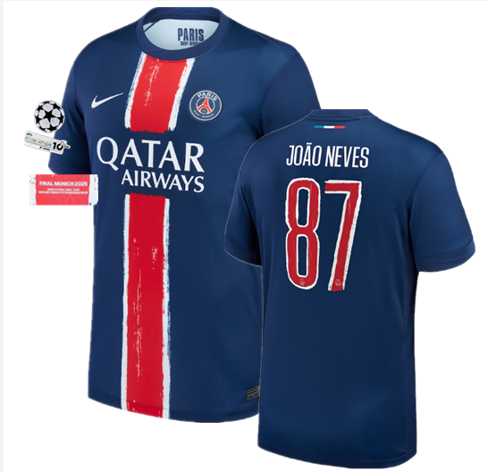 24 25 psg jersey Champions League font Home and away 2024 2025  psgsoccer jersey 10-20 days. It will arrive in your country
