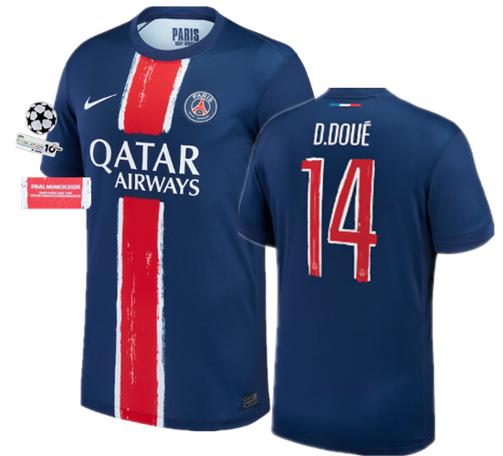24 25 psg jersey Champions League font Home and away 2024 2025  psgsoccer jersey 10-20 days. It will arrive in your country