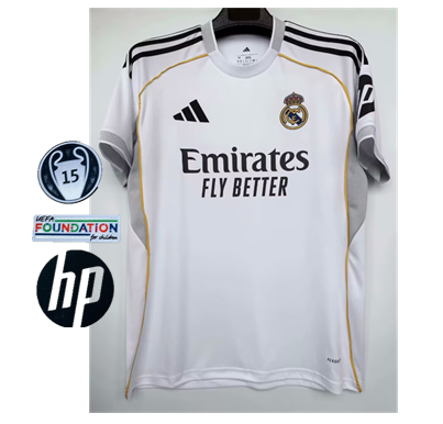 25 26  Real Madrid adult jersey 2024 2025 Home and away 2025 2026 Real Madrid soccer jersey 10-20 days. It will arrive in your country