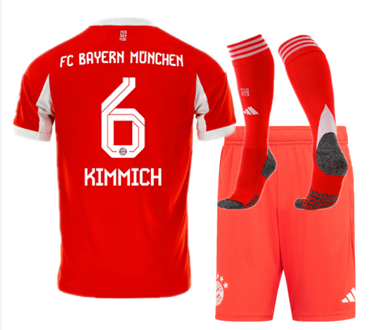 Bayern Munich  jersey new Home and away adult  kit  kids kit  25 26 Bayern Munich soccer jersey 10-20 days. It will arrive in your country