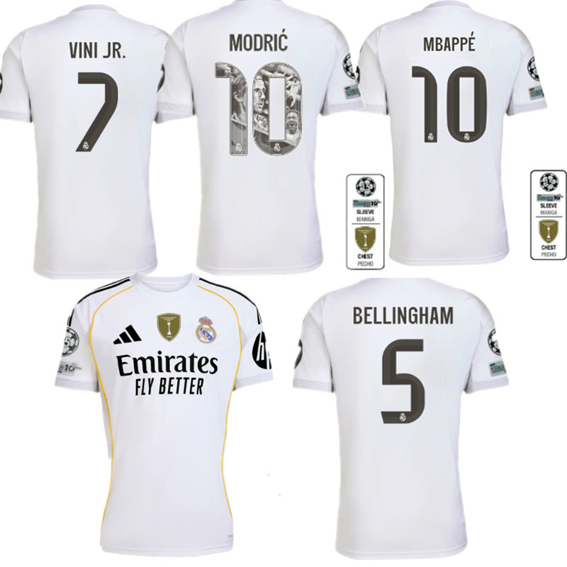25 26 Real Madrid jerse Home and away 2025 2026 Real Madrid soccer jersey 10-20 days. It will arrive in your country