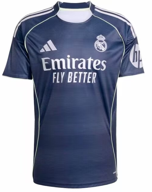25 26 Real Madrid jerse Home and away 2025 2026 Real Madrid soccer jersey 10-20 days. It will arrive in your country