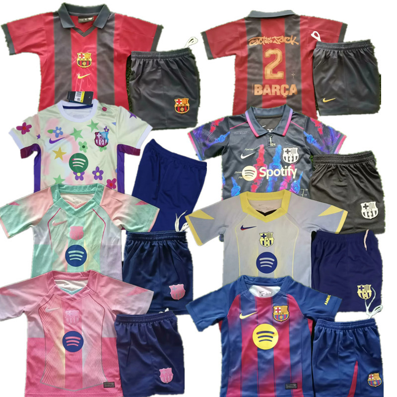 2025 2026 Barcelona  jersey Home and away kids kit 25 26 Barcelona soccer jersey 10-20 days. It will arrive in your country