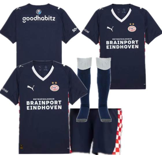 2025 2026 PSV Eindhoven jersey new Home and away adult  kit  kids kit  25 26 PSV Eindhoven soccer jersey 10-20 days. It will arrive in your country