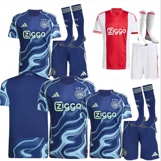 2025 2026  Ajax jersey new Home and away adult  kit  kids kit  25 26  Ajax soccer jersey 10-20 days. It will arrive in your country
