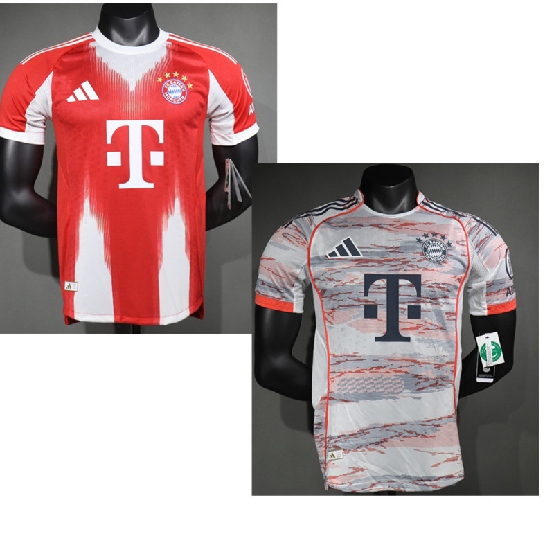 25 26 Bayern Munich Player edition  jersey Home and away New adult 25 26 Bayern Munich soccer jersey 10-20 days. It will arrive in your country