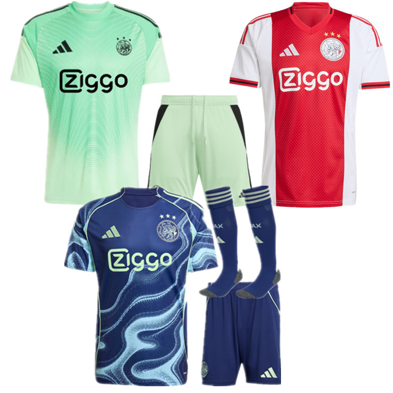 2025 2026  Ajax jersey new Home and away adult  kit  kids kit  25 26  Ajax soccer jersey 10-20 days. It will arrive in your country