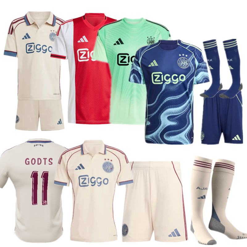 2025 2026  Ajax jersey new Home and away adult  kit  kids kit  25 26  Ajax soccer jersey 10-20 days. It will arrive in your country