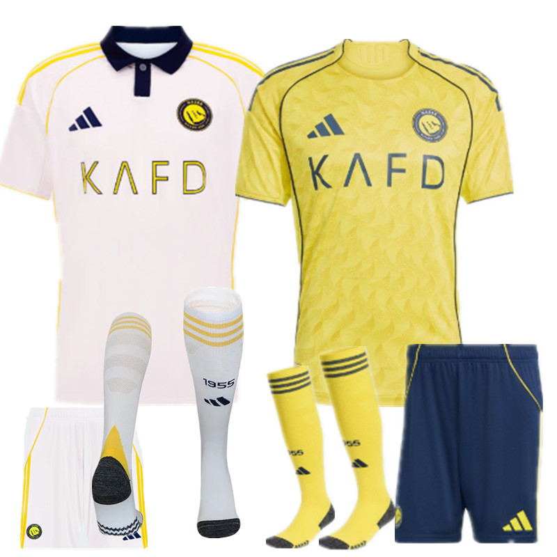 2025 2026 Al-Nassr jersey new Home and away adult  kit  kids kit  25 26 Al-Nassr soccer jersey 10-20 days. It will arrive in your country