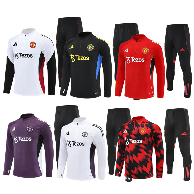 25 26 New Manchester United training coat jacket jersey Pocket zipper pants adult kit New 2025 2026 Manchester United coat jacket soccer jersey 10-20 days. It will arrive in your country
