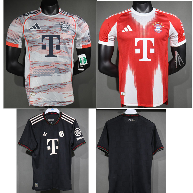 25 26 Bayern Munich Player edition  jersey Home and away New adult 25 26 Bayern Munich soccer jersey 10-20 days. It will arrive in your country