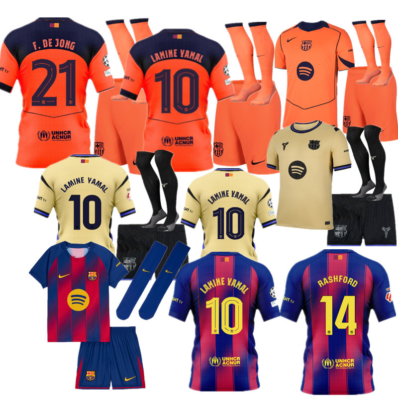 2025 2026 Barcelona jersey new Home and away adult  kit  kids kit 25 26 Barcelona soccer jersey 10-20 days. It will arrive in your country