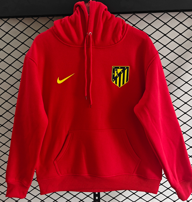 Atletico Madrid Thick fleece pullover and coat  training coat jacket jersey adult kit New 25 26 Atletico Madrid jacket soccer jersey 10-20 days. It will arrive in your country