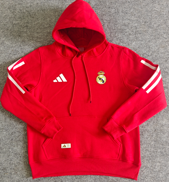 Real Madrid training coat jacket jersey Thick fleece pullover and coat adult kit New 25 26 Real Madrid jacket soccer jersey 10-20 days. It will arrive in your country
