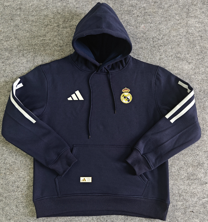 Real Madrid training coat jacket jersey Thick fleece pullover and coat adult kit New 25 26 Real Madrid jacket soccer jersey 10-20 days. It will arrive in your country