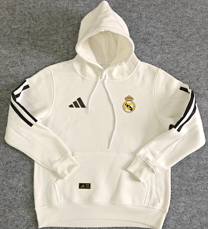 Real Madrid training coat jacket jersey Thick fleece pullover and coat adult kit New 25 26 Real Madrid jacket soccer jersey 10-20 days. It will arrive in your country