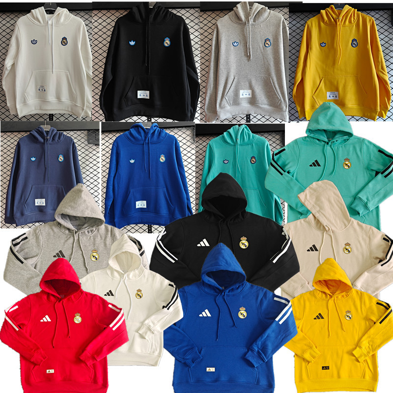 Real Madrid training coat jacket jersey Thick fleece pullover and coat adult kit New 25 26 Real Madrid jacket soccer jersey 10-20 days. It will arrive in your country