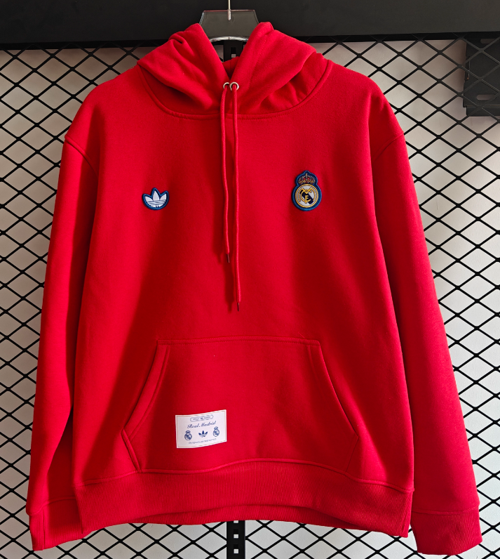Real Madrid training coat jacket jersey Thick fleece pullover and coat adult kit New 25 26 Real Madrid jacket soccer jersey 10-20 days. It will arrive in your country