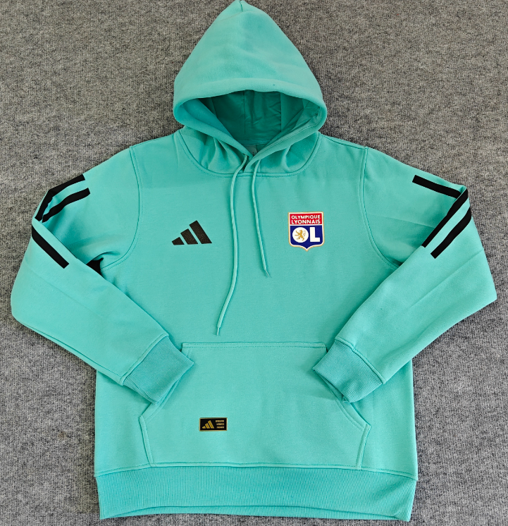 Lyon  training coat jacket jersey Thick fleece pullover and coat adult kit New 25 26 Lyon jacket soccer jersey 10-20 days. It will arrive in your country
