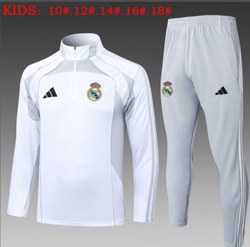 25 26 Real Madrid training coat jacket  jersey kids kit adult kit 2025 2026 New Real Madrid training coat jacket soccer jersey 10-18 days. It will arrive in your country