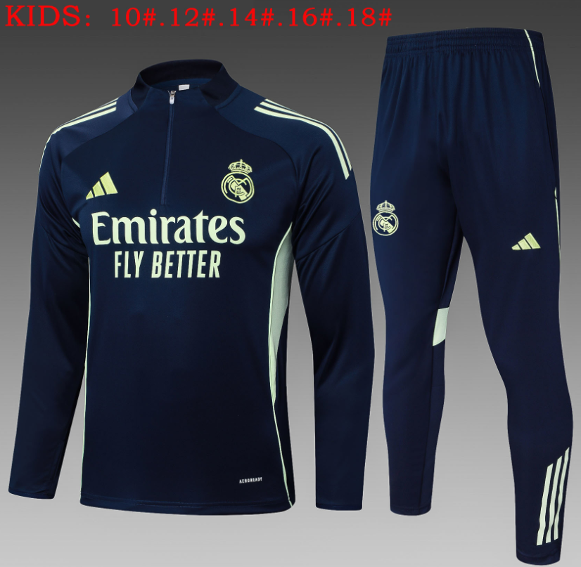 25 26 Real Madrid training coat jacket  jersey kids kit adult kit 2025 2026 New Real Madrid training coat jacket soccer jersey 10-18 days. It will arrive in your country