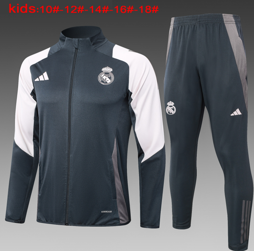 25 26 Real Madrid training coat jacket  jersey kids kit adult kit 2025 2026 New Real Madrid training coat jacket soccer jersey 10-18 days. It will arrive in your country