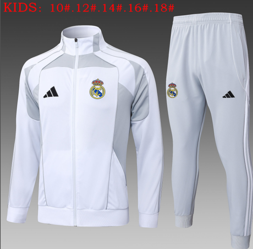 25 26 Real Madrid training coat jacket  jersey kids kit adult kit 2025 2026 New Real Madrid training coat jacket soccer jersey 10-18 days. It will arrive in your country