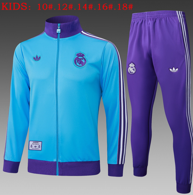 25 26 Real Madrid training coat jacket  jersey kids kit adult kit 2025 2026 New Real Madrid training coat jacket soccer jersey 10-18 days. It will arrive in your country