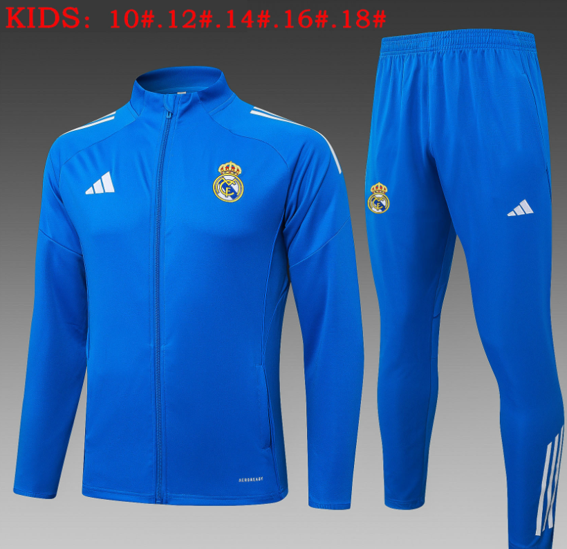 25 26 Real Madrid training coat jacket  jersey kids kit adult kit 2025 2026 New Real Madrid training coat jacket soccer jersey 10-18 days. It will arrive in your country
