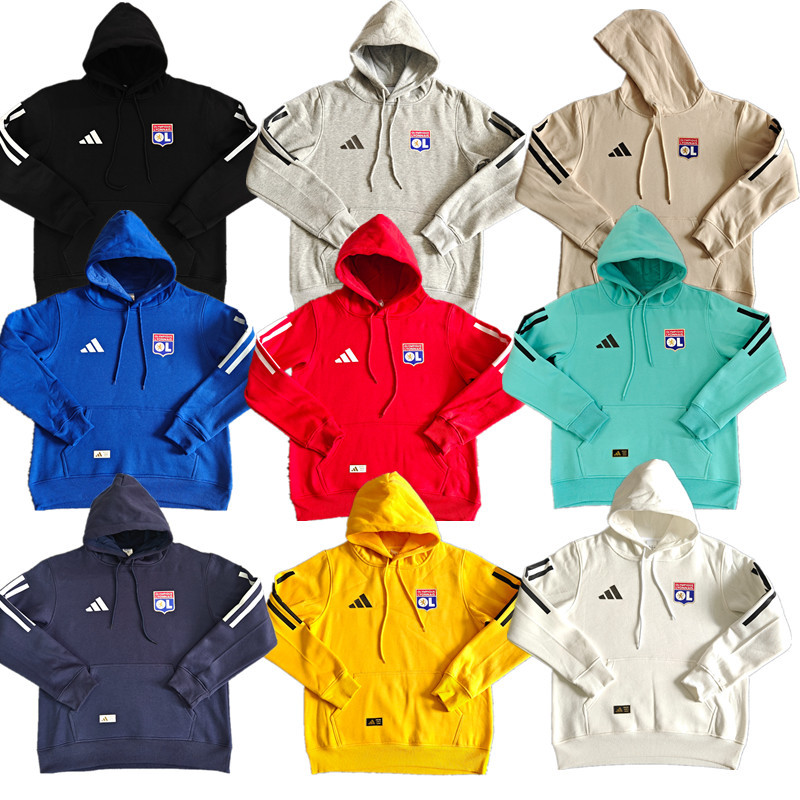 Lyon  training coat jacket jersey Thick fleece pullover and coat adult kit New 25 26 Lyon jacket soccer jersey 10-20 days. It will arrive in your country