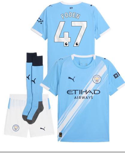 Manchester City jersey new Home and away adult  kit  kids kit  25 26 Manchester City soccer jersey 10-20 days. It will arrive in your country