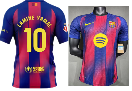 25 26  Barcelona Player edition  jersey Home and away New adult 25 26 AC Barcelona soccer jersey 10-20 days. It will arrive in your country
