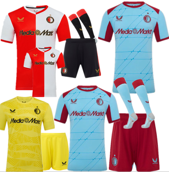 Feyenoord jersey new Home and away adult  kit  kids kit  25 26  Feyenoord soccer jersey 10-20 days. It will arrive in your country