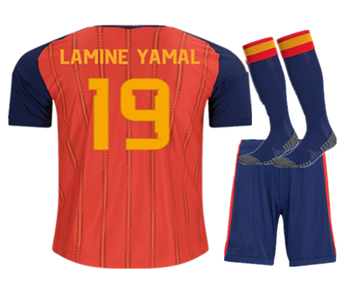 adult  kids kit 2026 World Cup National Team Spain jersey Home and away 26 27 Spain soccer jersey 10-20 days. It will arrive in your country