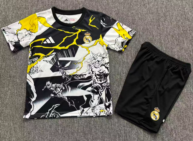kids kit Real Madrid jersey new adult  kit  kids kit 25 26 Real Madrid soccer jersey 10-20 days. It will arrive in your country