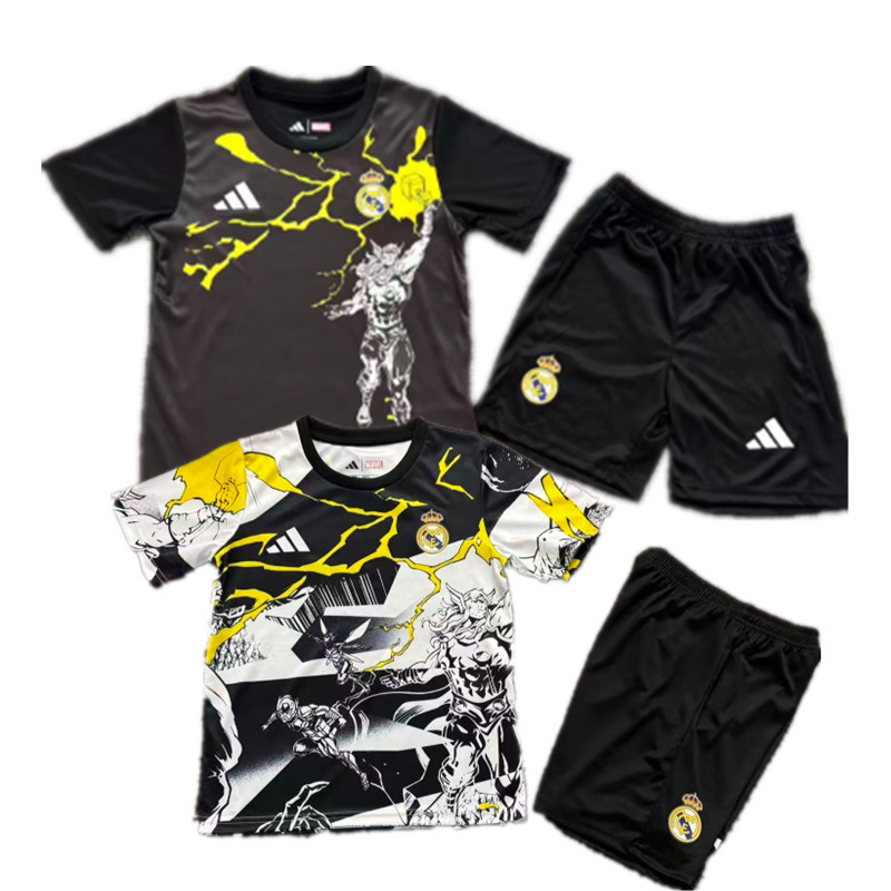kids kit Real Madrid jersey new adult  kit  kids kit 25 26 Real Madrid soccer jersey 10-20 days. It will arrive in your country
