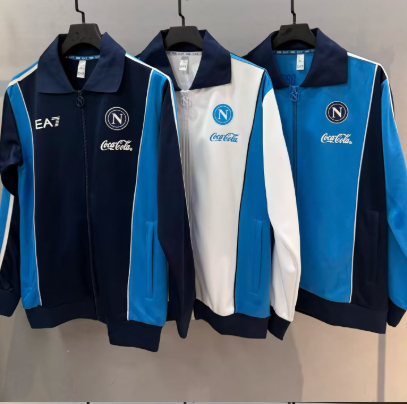 New  25 26 Naples training coat jacket  jersey adult kit New 2025 2026 napoli coat  jacket soccer jersey 10-20 days. It will arrive in your country