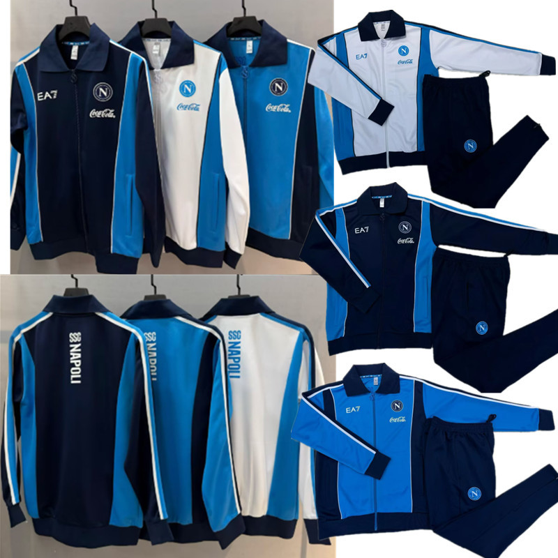 New  25 26 Naples training coat jacket  jersey adult kit New 2025 2026 napoli coat  jacket soccer jersey 10-20 days. It will arrive in your country