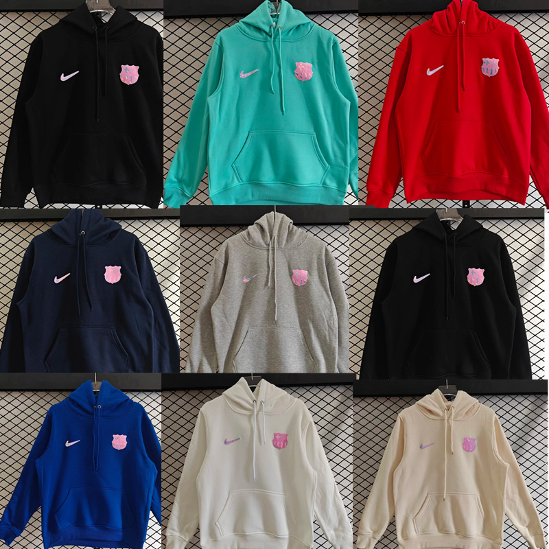 fleece sweatshirt New Barcelona training coat jacket jersey Thick fleece pullover and coat adult kit New 25 26 Barcelona jacket soccer jersey 10-20 days. It will arrive in your country