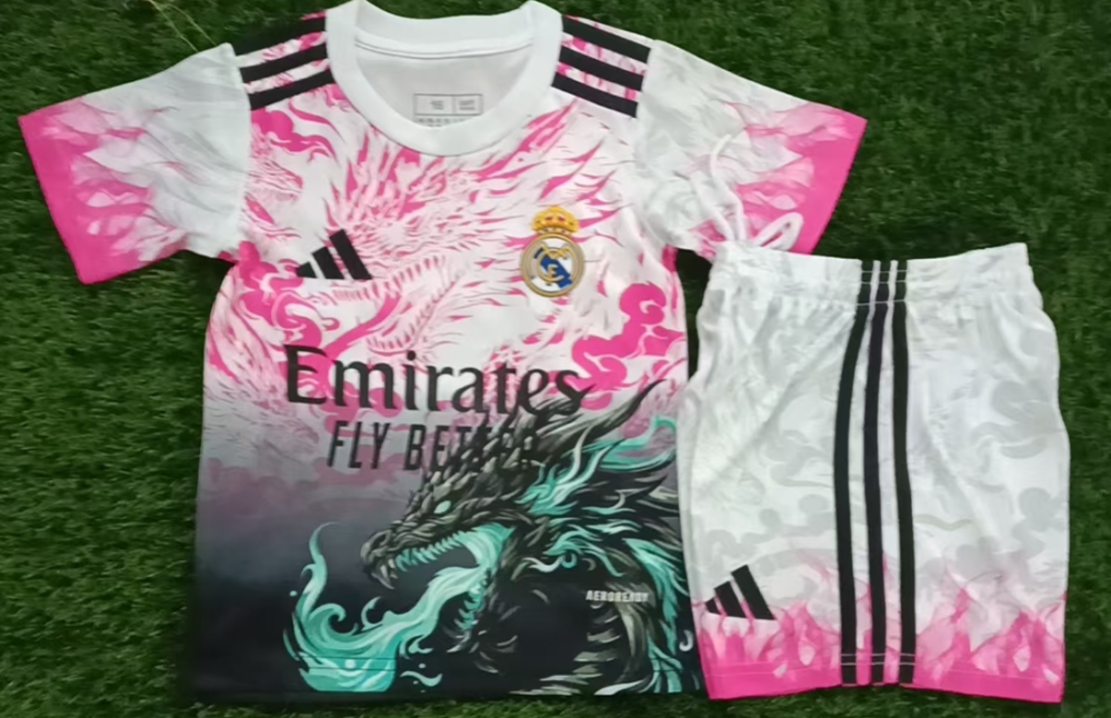 kids kit Real Madrid jersey new adult  kit  kids kit 25 26 Real Madrid soccer jersey 10-20 days. It will arrive in your country