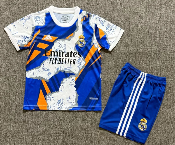 kids kit Real Madrid jersey new adult  kit  kids kit 25 26 Real Madrid soccer jersey 10-20 days. It will arrive in your country