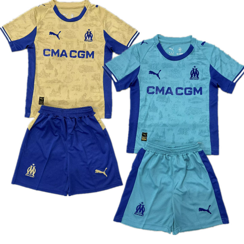2025 2026  Marseilles jersey new Home and away adult  kit  kids kit  25 26 Marseilles soccer jersey 10-20 days. It will arrive in your country