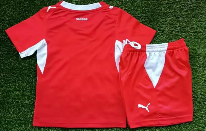 2026 World Cup National Team  kids kit 2026 Switzerland jersey Home and away 26 27 Switzerland soccer jersey 10-20 days. It will arrive in your country