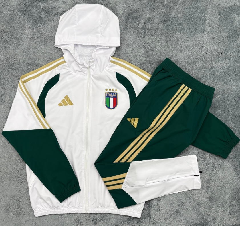 Windbreaker suit, hat 2026 World Cup National Team  New Spain Italy Columbia  Belgium Argentina Germany Algeria training coat jacket jersey adult kit  10-20 days. It will arrive in your country