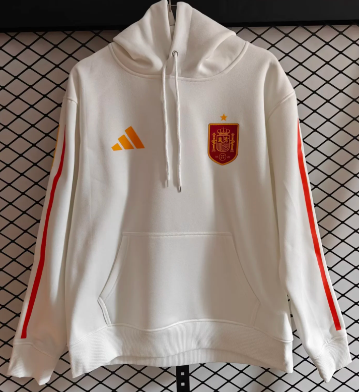 fleece sweatshirt New Spain training coat jacket jersey Thick fleece pullover and coat adult kit New 26 27 Spain jacket soccer jersey 10-20 days. It will arrive in your country