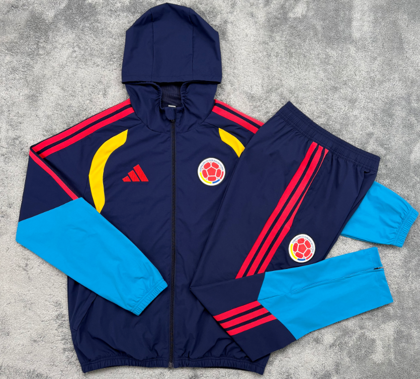 Windbreaker suit, hat 2026 World Cup National Team  New Spain Italy Columbia  Belgium Argentina Germany Algeria training coat jacket jersey adult kit  10-20 days. It will arrive in your country