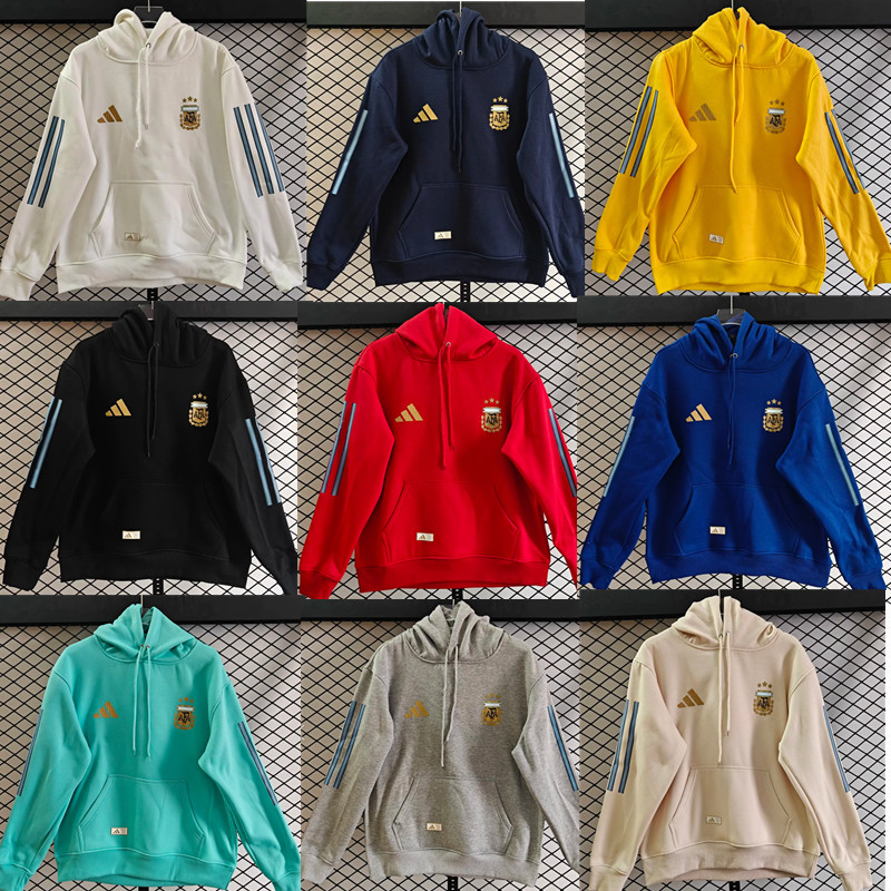 fleece sweatshirt New Argentina training coat jacket jersey Thick fleece pullover and coat adult kit New 26 27 Argentina jacket soccer jersey 10-20 days. It will arrive in your country